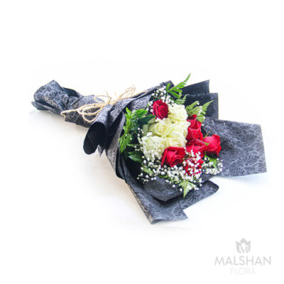 Scarlet Snowfall Posy MFB 44