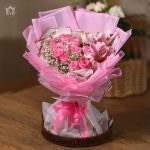 Majestic Pink Floral Wrap