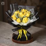 Enchanted Amber Glow Floral Bunch