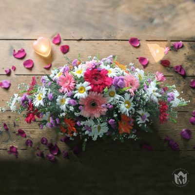 The Vibrant Flora Coffee Table Arrangement 