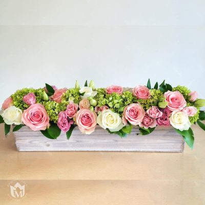 The Whitewash Wooden Trough Arrangement