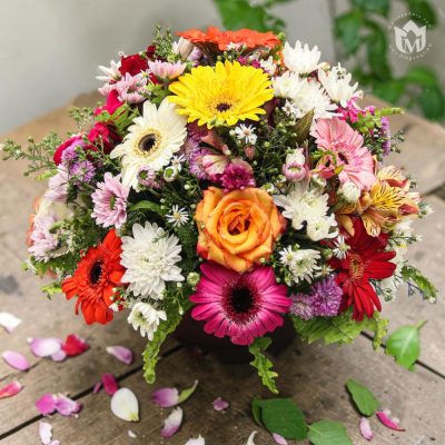 The Radiant Rainbow Floral Pot
